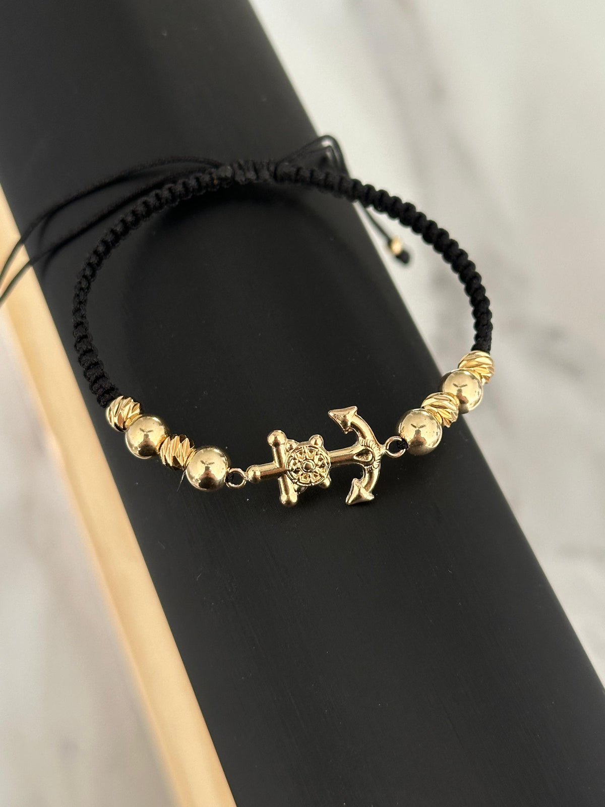 Pulsera ancla grande (balín #5 y #6)