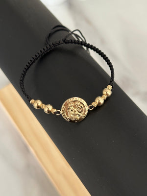 Pulsera sagrada familia (balín #2 diamantado - #5 liso)