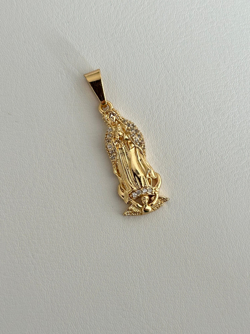 Dije Virgen de Guadalupe cristal exclusive 3.8cm
