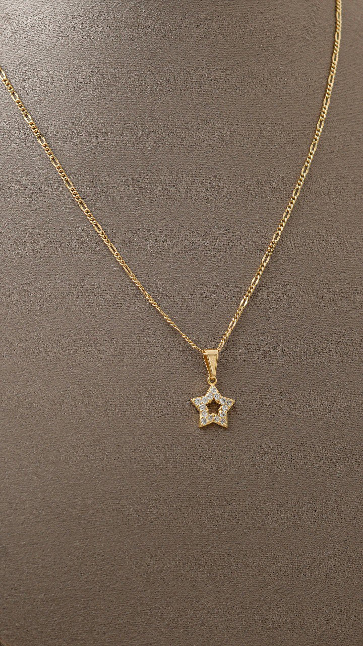 Dije estrella con circonias