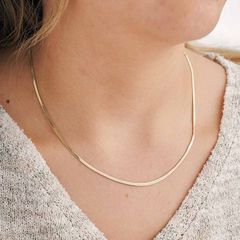 Cadena egipcia plana alta gama (45cms)
