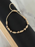 Pulsera 7 nudos oro rosa #5