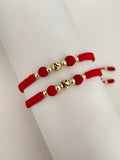 Pulseras pareja inicial (4mm)