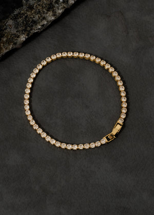 Pulsera Circonias Cristal 20 Cms