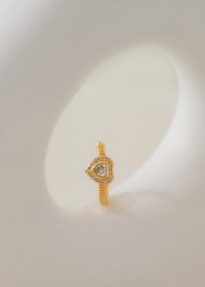 Anillo cristal love ajustable