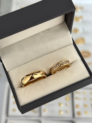 Anillo liso y anillo astra Pareja matrimonio 👰‍♀️🤵‍♂️