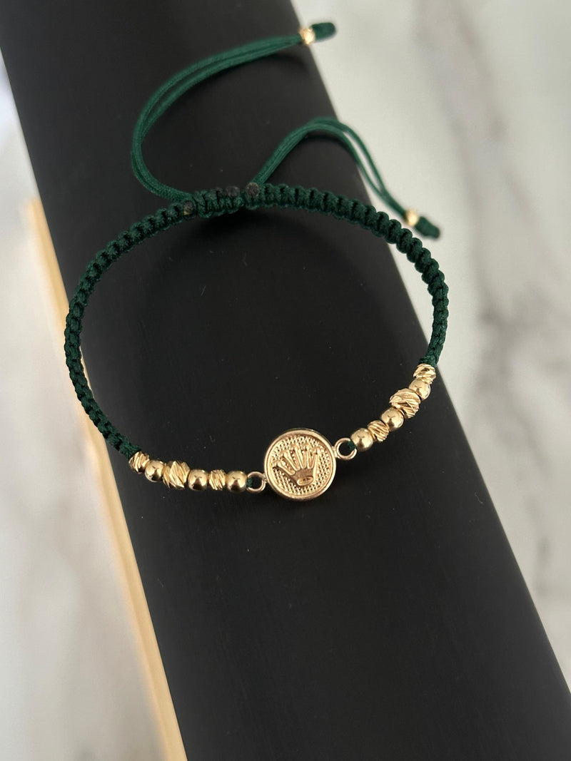 Pulsera corona (balín #3 y #4)