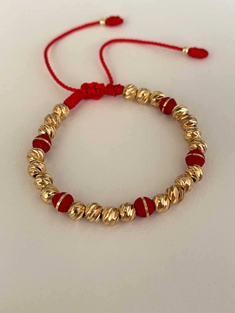 Pulsera diamantada roja