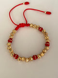Pulsera diamantada roja