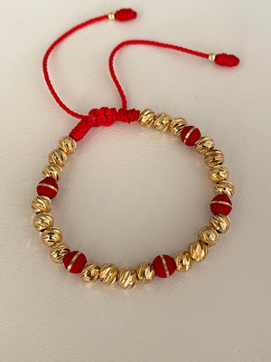 Pulsera diamantada roja