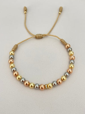 Pulsera 3 oros (5mm)