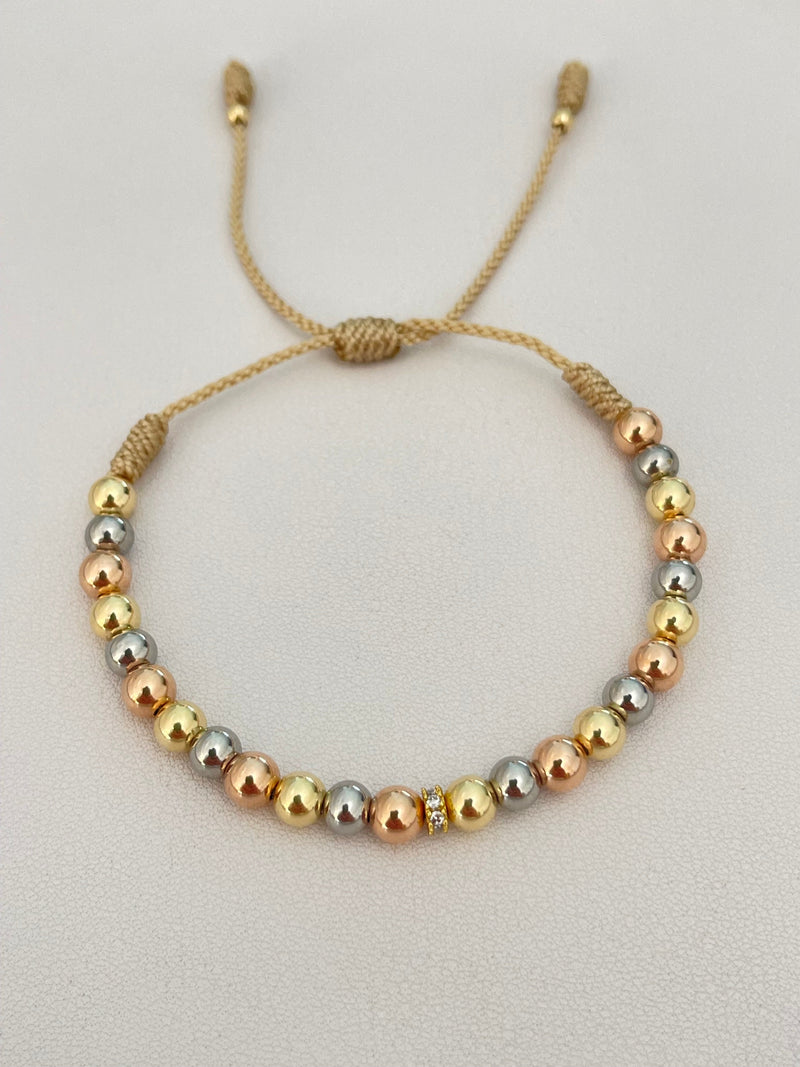 Pulsera 3 oros (5mm)