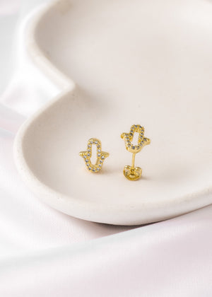 Topos mano hamsa circonia