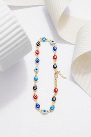 Tobillera ojo turco multicolor 23cms + extensor
