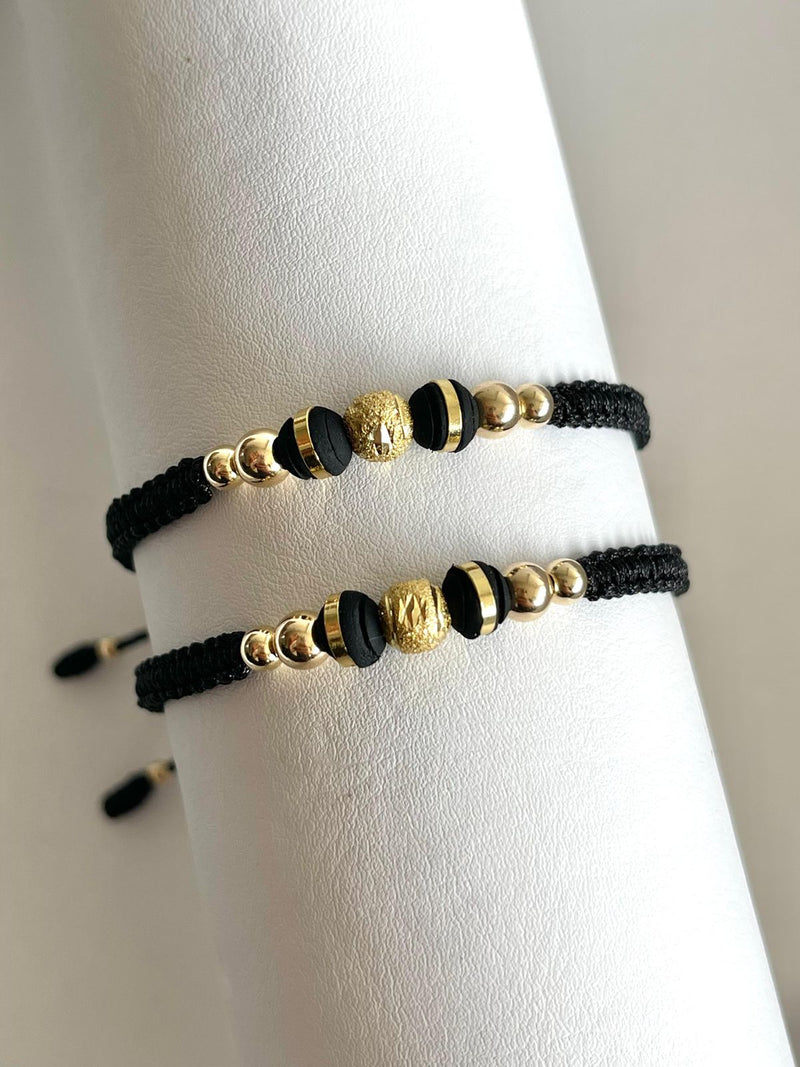 Pulseras pareja diamantada (6mm, 5mm y 4mm)