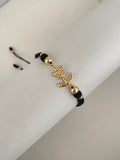 Pulsera ancla G neoro (6mm, 4mm)