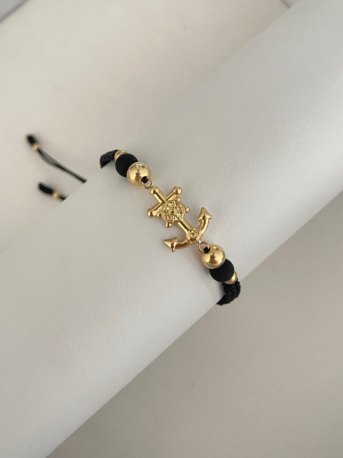 Pulsera ancla G neoro (6mm, 4mm)