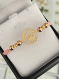 Pulsera rlx corona circones. N° de Balín: #6 rosa, #5 diaman.