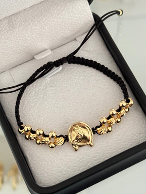 Pulsera herraje herradura caballo exclusive. N° de Balín: #4, #5 diaman.
