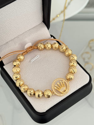 Pulsera rlx diamantada. N° de Balín: #8