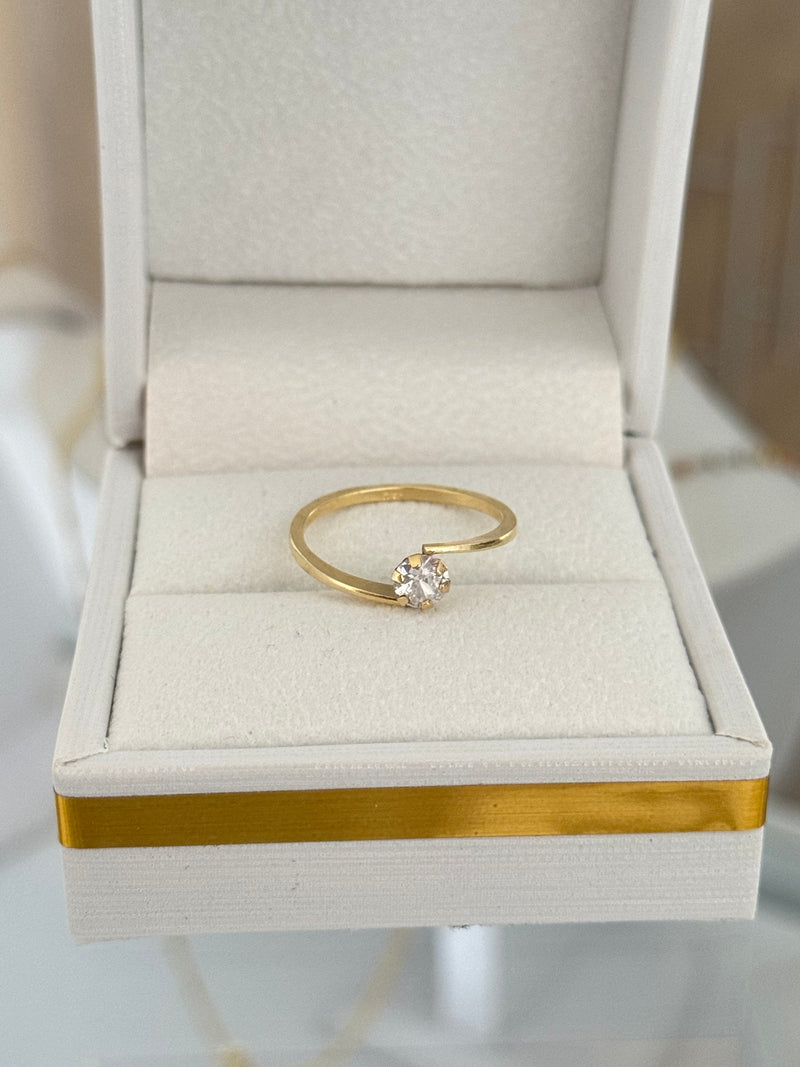 Anillo promise cruzado
