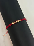 Pulsera vinotinto diamantada