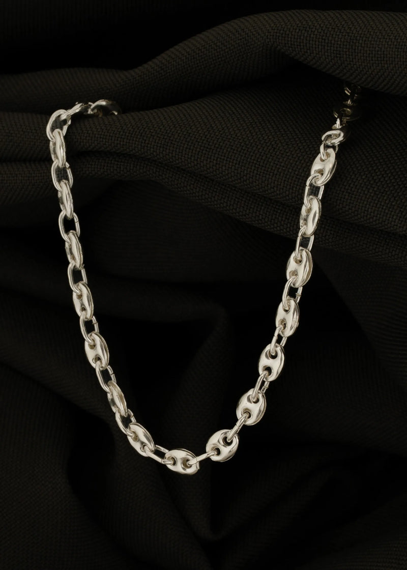 Cadena Gcc 4mm 45Cms, plata Ley 925