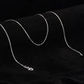 Cadena cubana 1mm 45 Cms, plata ley 925