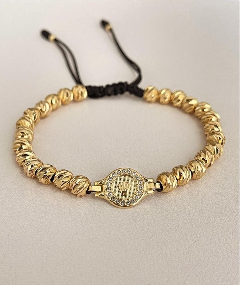 Pulsera Rlx con balines #5 diamantados