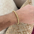 Pulsera con balines #5 diamantados completa.