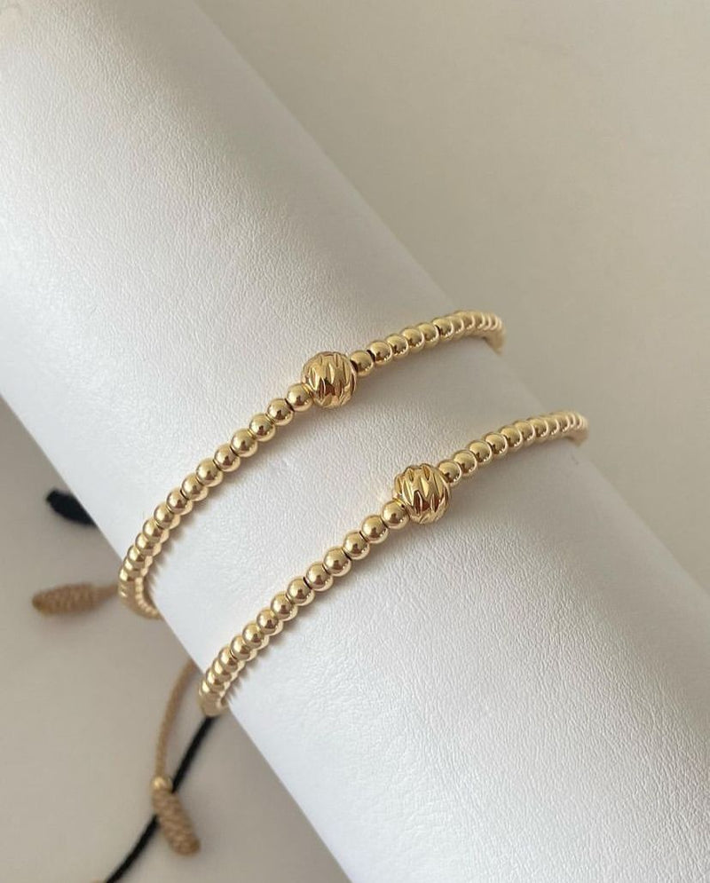 Juego pulseras balin #3 y diamantado #6. X2