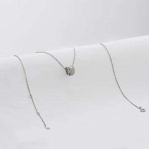 Gargantilla trinity pave 45 cm