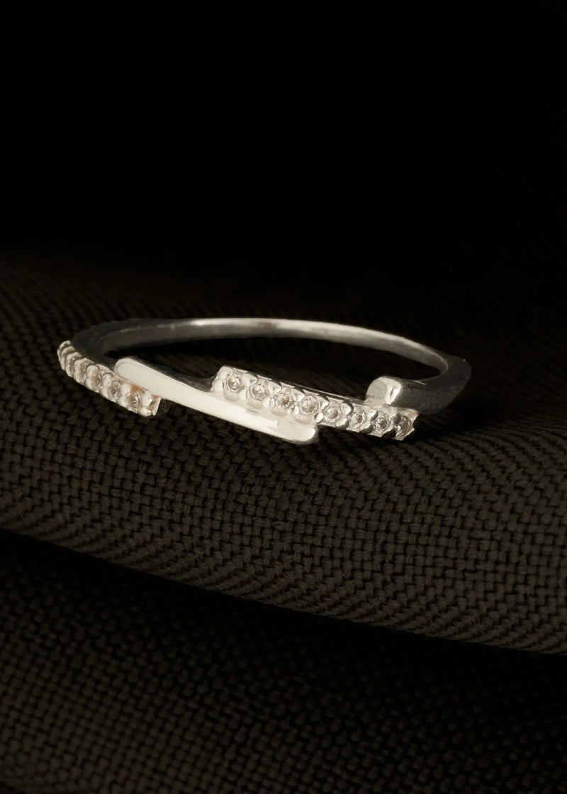 Anillo ray plata ley 925