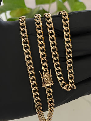 Cadena cubana 6mm alta gama (65cms)
