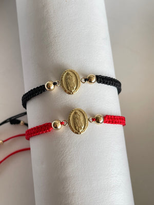 Pulsera Pareja Virgen de Guadalupe mediano (5mm)