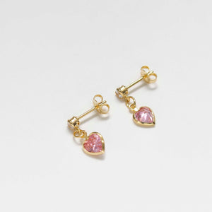 Topos corazón circonias 1.7cms
